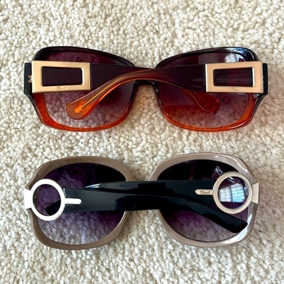 Lot of Six Pairs of Fossil Sunglasses Vintage Y2K Embellished Tortoise Polarized main image 14